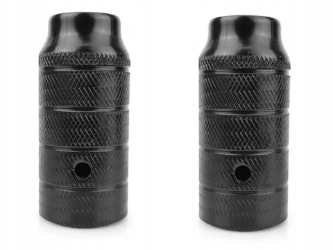 Stalowe pegi podpórki do roweru BMX wymiar 110mm x 50 mm - czarne gwint M14