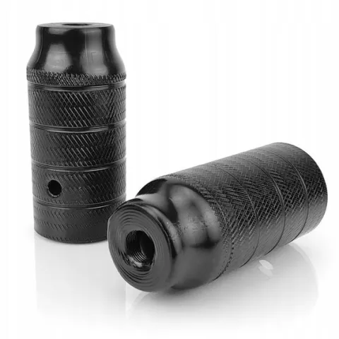 Stalowe pegi podpórki do roweru BMX wymiar 110mm x 50 mm - czarne gwint M14