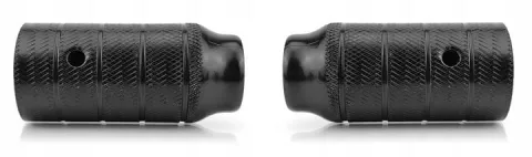 Stalowe pegi podpórki do roweru BMX wymiar 110mm x 50 mm - czarne gwint M14