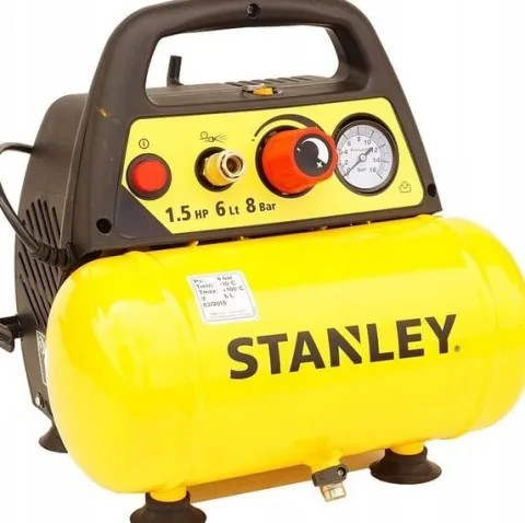 STANLEY KOMPRESOR BEZOLEJOWY SPRĘŻARKA 6L 8 bar