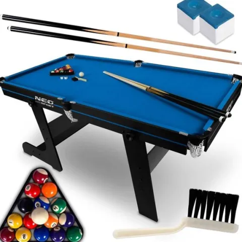 Stół bilardowy 6ft zestaw stół do bilarda bilard duży Neo-Sport NS-808