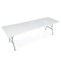 Stół cateringowy ogrodowy składany 244 cm Plonos biały