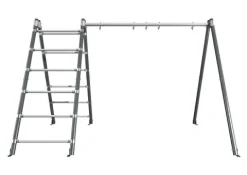 Stelaż do huśtawki ogrodowej UNDERFIT podwójny z drabinką
