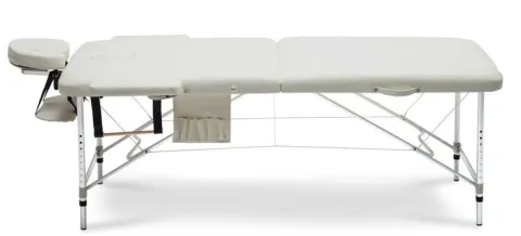 Stół, łóżko do masażu 2-segmentowe aluminiowe XXL