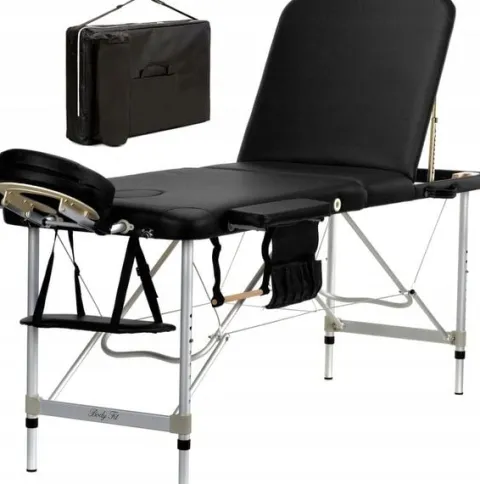 STÓŁ ŁÓŻKO DO MASAŻU 3 SEGMENTY ALU BODYFIT +TORBA