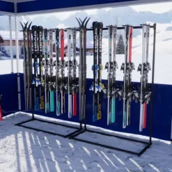 STOJAK NA NARTY ORGANIZER 10 PAR NART CZARNY QLS