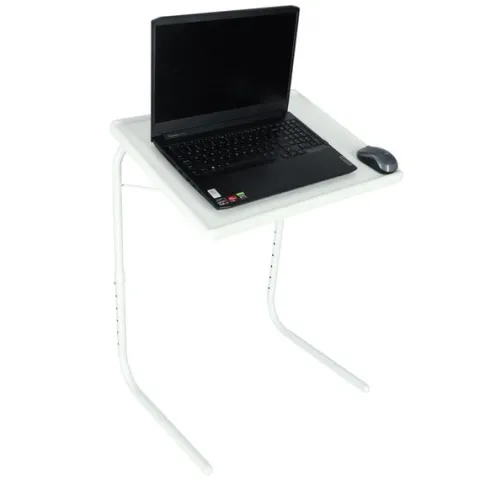 Stolik boczny pod laptopa składany 52 x 40 cm biały