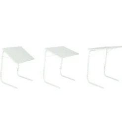 Stolik boczny pod laptopa składany 52 x 40 cm biały