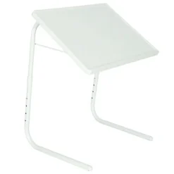 Stolik boczny pod laptopa składany 52 x 40 cm biały
