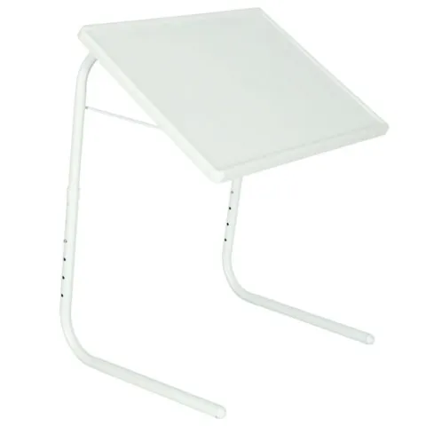 Stolik boczny pod laptopa składany 52 x 40 cm biały