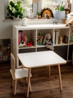 Stolik dla dzieci prostokąt biały
