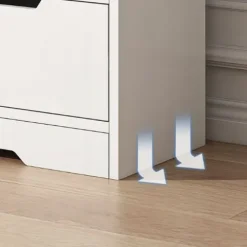 STOLIK SZAFKA RTV POD TELEWIZOR KOMODA BIAŁA TV STOJĄCA NOWOCZESNA 120 CM