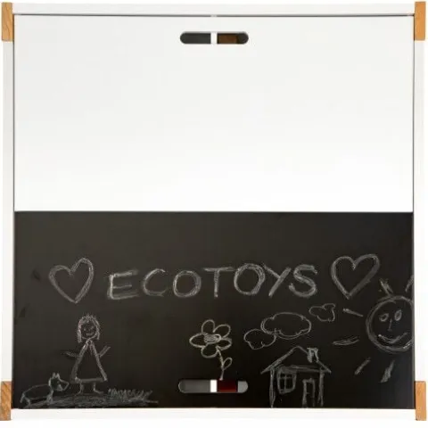 STOLIK Z KRZESŁAMI ECOTOYS ZDEJMOWANY BLAT NOGI SOSNOWE