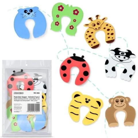 Stoper do drzwi Ricokids 798600 7 szt zwierzaki