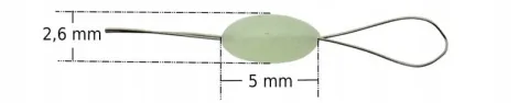 STOPER stopery SILIKONOWE FLUO baryłka Średni M - 6 szt
