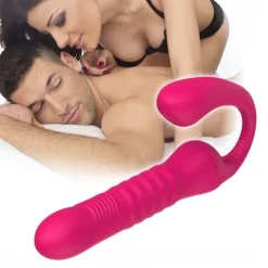 Strap-on bez uprzęży, silikonowy, penetracyjny ruch