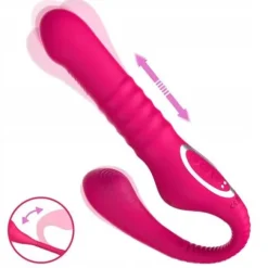 Strap-on bez uprzęży, silikonowy, penetracyjny ruch