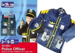 Strój Przebranie Policjanta + Akcesoria Odznaka