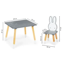 Stół stolik +2 krzesła meble dla dzieci zestaw Ecotoys