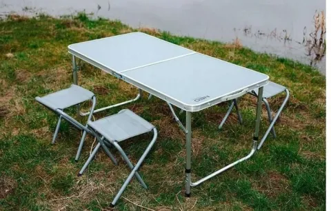 stół turystyczny 4 krzesła składany kemping piknik