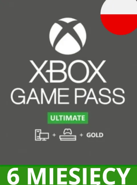SUBSKRYPCJA XBOX GAME PASS ULTIMATE 6 MIESIĘCY - BEZ VPN