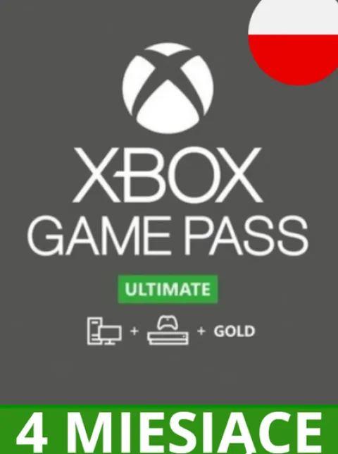 SUBSKRYPCJA XBOX GAME PASS ULTIMATE 4 MIESIĄCE - BEZ VPN