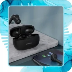 SŁUCHAWKI BEZPRZEWODOWE BLUETOOTH LENOVO HT05 Z POWERBANKIEM NOWY MODEL 5.1