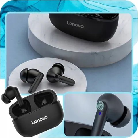 SŁUCHAWKI BEZPRZEWODOWE BLUETOOTH LENOVO HT05 Z POWERBANKIEM NOWY MODEL 5.1
