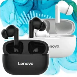 SŁUCHAWKI BEZPRZEWODOWE LENOVO HT05 BLUETOOTH Z POWERBANKIEM NOWY MODEL 5.1