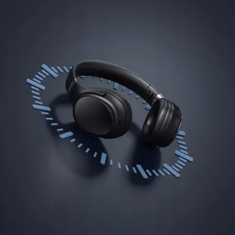 Słuchawki Bezprzewodowe TONSIL R35 Nauszne Bluetooth 5.3 ANC PRO BT Czarne