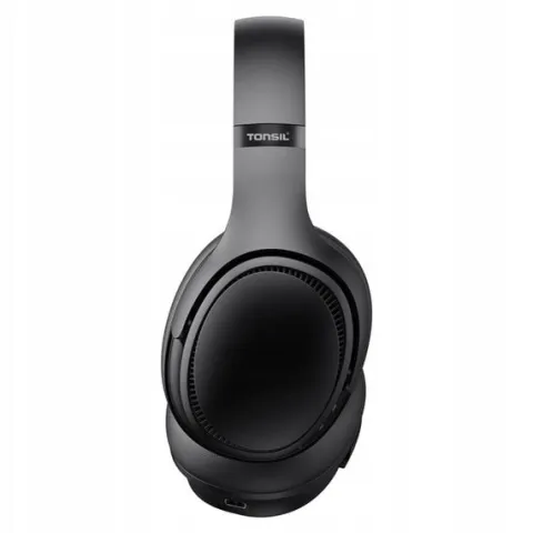 Słuchawki Bezprzewodowe TONSIL R35 Nauszne Bluetooth 5.3 ANC PRO BT Czarne