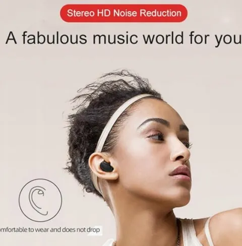 Słuchawki bluetooth E6s różowy
