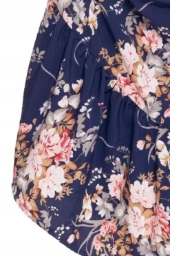 SUKIENKA DAMSKA Długa Elegancka Maxi Bez Rękawów w Kwiaty Letnia MORAJ XL