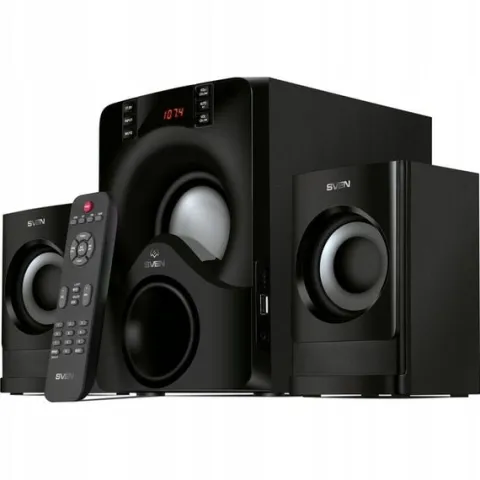 SVEN MS-312 głośniki komputerowe 2.1 BLUETOOTH, USB, FM, WYŚWIETLACZ, PILOT