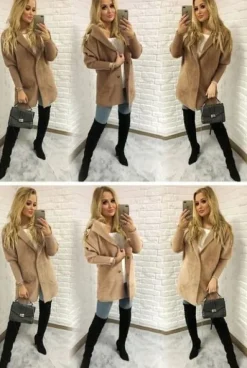 Sweter ALPAKI kurtka WEŁNA MODNE KOLORY oversize