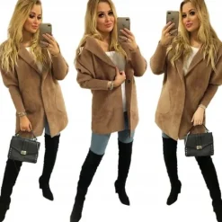 Sweter ALPAKI kurtka WEŁNA MODNE KOLORY oversize