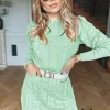 SWETERKOWA dzianinowa SUKIENKA damska modna stylowa kolory