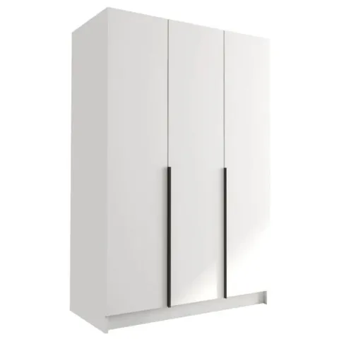 Szafa CALIA I 150 cm-pojemna garderoba-BIAŁY+CZARNY