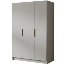Szafa CALPE I 150 cm-pojemna garderoba-KASZMIR+ZŁOTY
