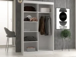 Szafa IGA 120/A ANTRACYT 2 Lustra Do Sypialni Przedpokoju