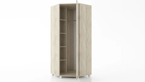 Szafa narożna z lustrem 80/80 wenge, 5 kolorów