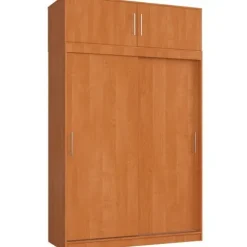 Szafa przesuwna z nadstawką 150 cm 4 drzwi - olcha