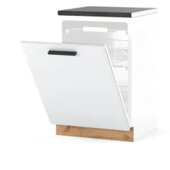 Szafka Kuchenna Front Do Zabudowy Zmywarki 60cm Blande Wotan Biały Mat