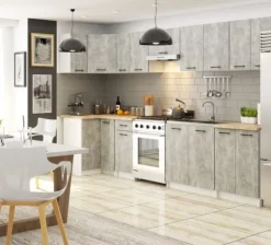 SZAFKA KUCHENNA OLIWIA S 90/90cm + BLAT BIAŁA / BETON