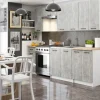 Szafka kuchenna wisząca OLIWIA 80 cm H720 2 drzwi 2 półki - biała beton