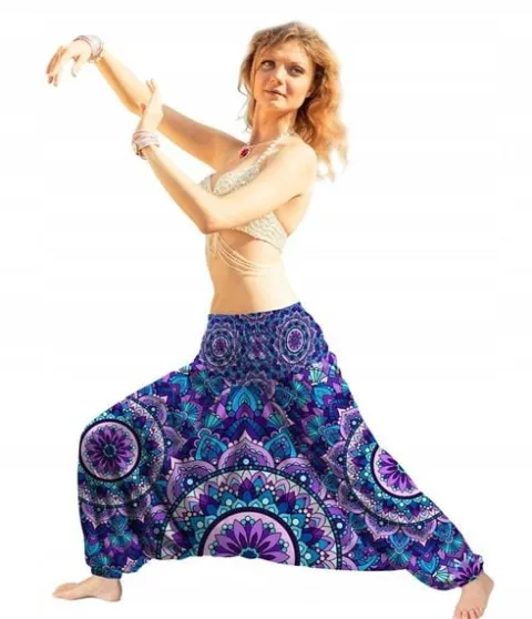 SZARAWARY yoga fittnes duża mandala fiolet Polska