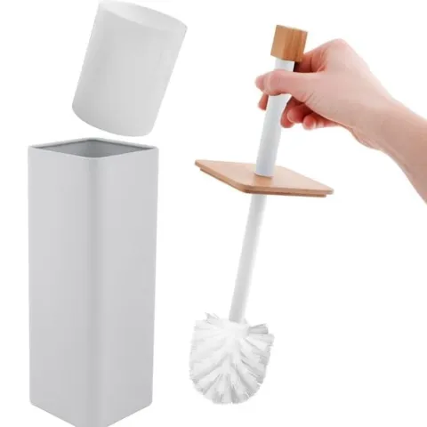 Szczotka do WC tuba wolnostojąca do toalety bambus - Yoka