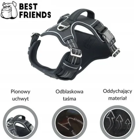 Szelki dla psa GUARD, OWCZAREK, LABRADOR,ROZM.XL