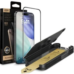 Szkło Hartowane do iPhone 16 Pro 17 ESR Armorite Pro Czarne