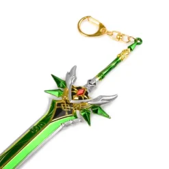 Szmaragdowy miecz | Metal | 22 cm | Brelok | Genshin Impact